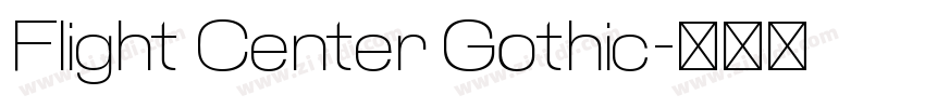 Flight Center Gothic字体转换